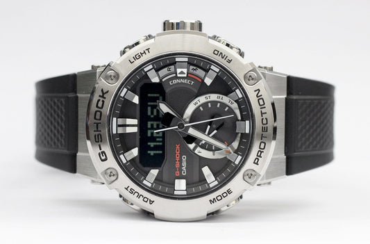 CASIO(カシオ) GST - B200 - 1AJF G - SHOCK G - STEEL ソーラー カーボンコアガード構造 - 安心保証・業界最安値の販売 福助