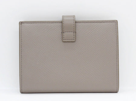 CELINE(セリーヌ) ミディアムストラップウォレット 二つ折り財布 グレー コンパクト - 安心保証・業界最安値の販売 福助