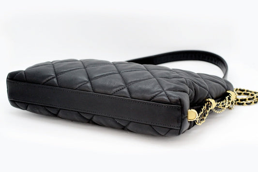 CHANEL(シャネル) マトラッセ ラムスキン キルティングクラッシュ オン チェーンホーボー ブラック ショルダーバッグ ポシェット - 電動工具・楽器・ブランド・住設家電も総合リユース｜リサイクルショップ福助
