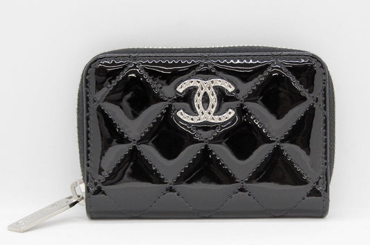 CHANEL(シャネル) ブリリアントマトラッセ エナメル コインケース ブラック 財布 小銭入れ - 安心保証・業界最安値の販売 福助