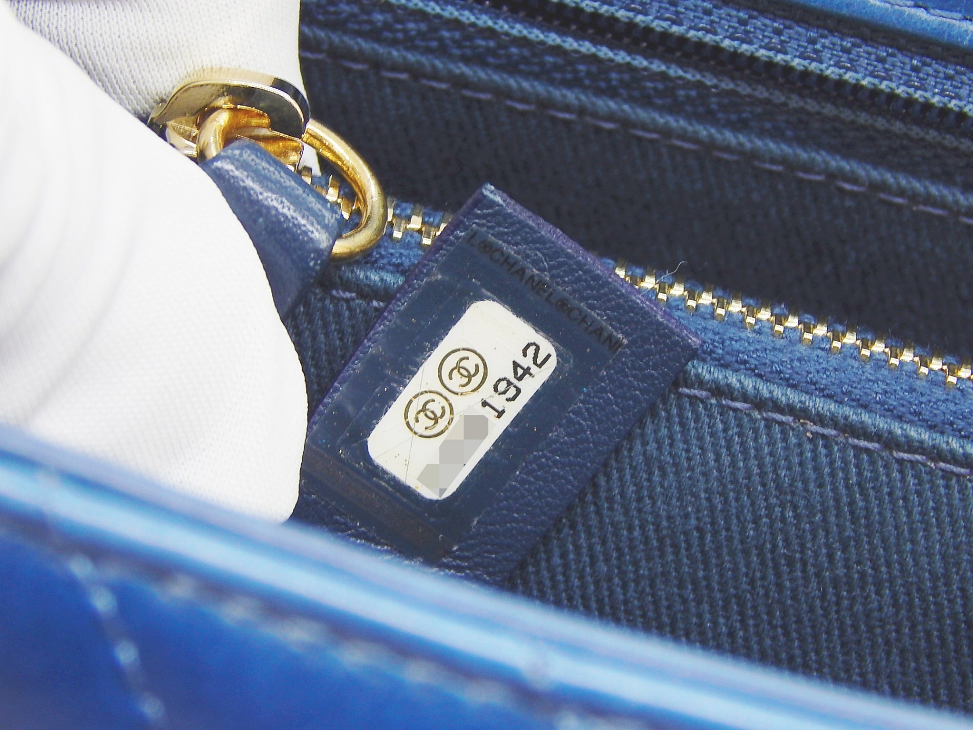CHANEL(シャネル) Vステッチ ココハンドル チェーンショルダーバッグ ブルー - 安心保証・業界最安値の販売 福助