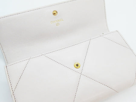 CHANEL19 (シャネル) ロングフラップ ウォレット ピンク 長財布 - 安心保証・業界最安値の販売 福助