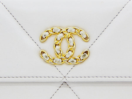 CHANEL19 (シャネル) ロングフラップ ウォレット ピンク 長財布 - 安心保証・業界最安値の販売 福助
