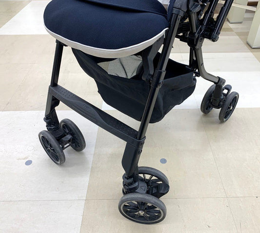 Combi コンビ ホワイトレーベル メチャカル ハンディ オート4キャス エッグショック HG プリュイネイビー (NB) 両対面式 ベビーカー 中古品 - 安心保証・業界最安値の販売 福助