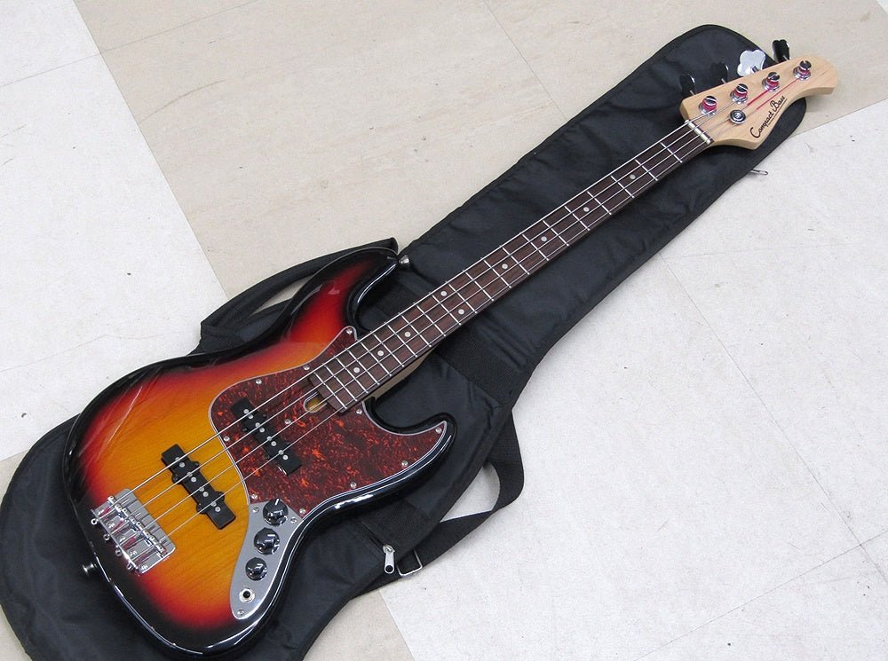 Compact Bass コンパクトサイズ エレキベース CJB - 60s (3TS/R) ショートスケール - 安心保証・業界最安値の販売 福助