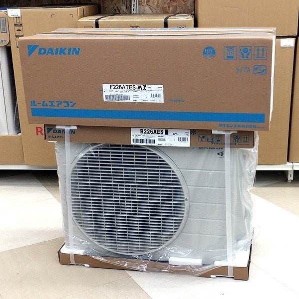 DAIKIN(ダイキン) エアコン 6畳 S226ATES-W Eシリーズ 2026年モデル ルームエアコン 冷暖房 単相100V ホワイト (F226ATES-W+R226AES) - 電動工具・楽器・ブランド・住設家電も総合リユース｜リサイクルショップ福助