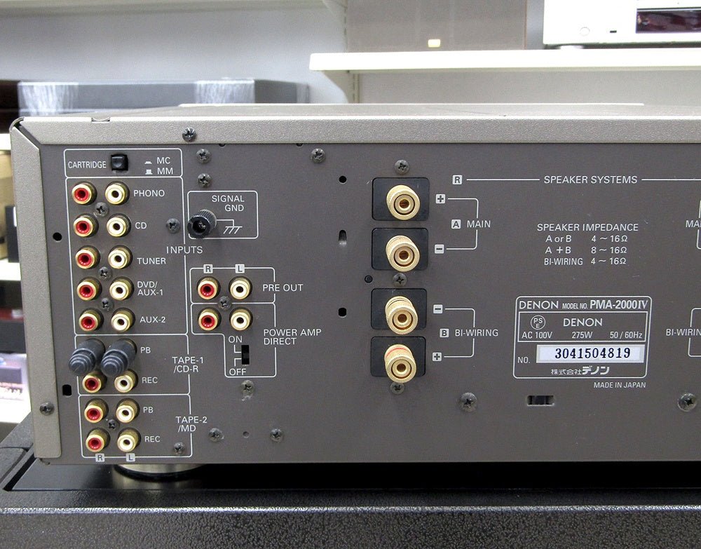 DENON デノン プリメインアンプ ゴールド PMA - 2000Ⅳ - 安心保証・業界最安値の販売 福助