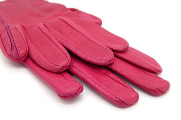 Dior/ディオールレザーグローブ　ピンク　20 - 安心保証・業界最安値の販売 福助