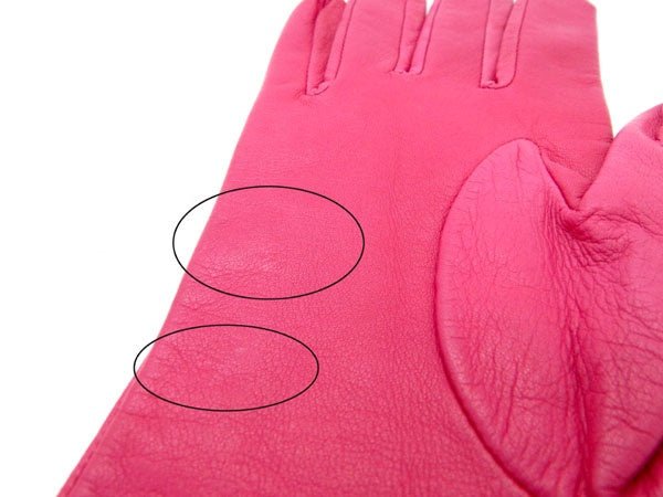 Dior/ディオールレザーグローブ　ピンク　20 - 安心保証・業界最安値の販売 福助