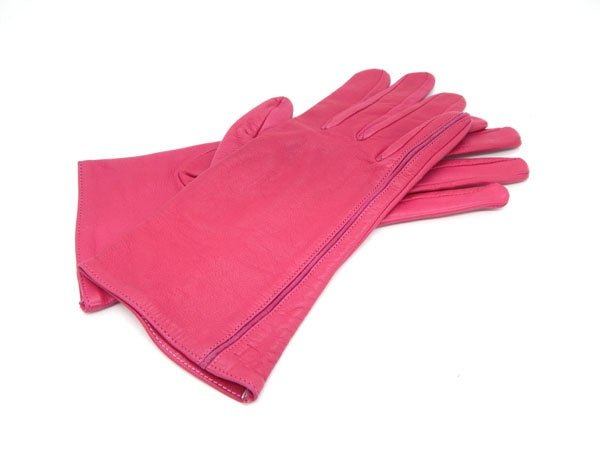 Dior/ディオールレザーグローブ　ピンク　20 - 安心保証・業界最安値の販売 福助