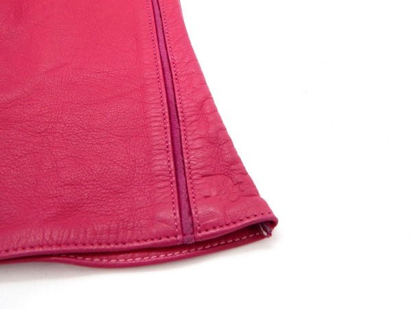 Dior/ディオールレザーグローブ　ピンク　20 - 安心保証・業界最安値の販売 福助