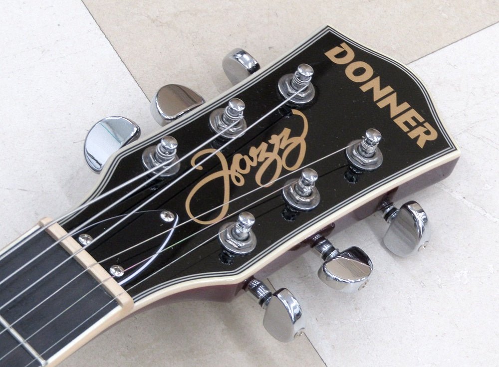 Donner セミアコギター DJP1000 Burgundy Red センターブロック有 ソフトケース他付属 - 安心保証・業界最安値の販売 福助