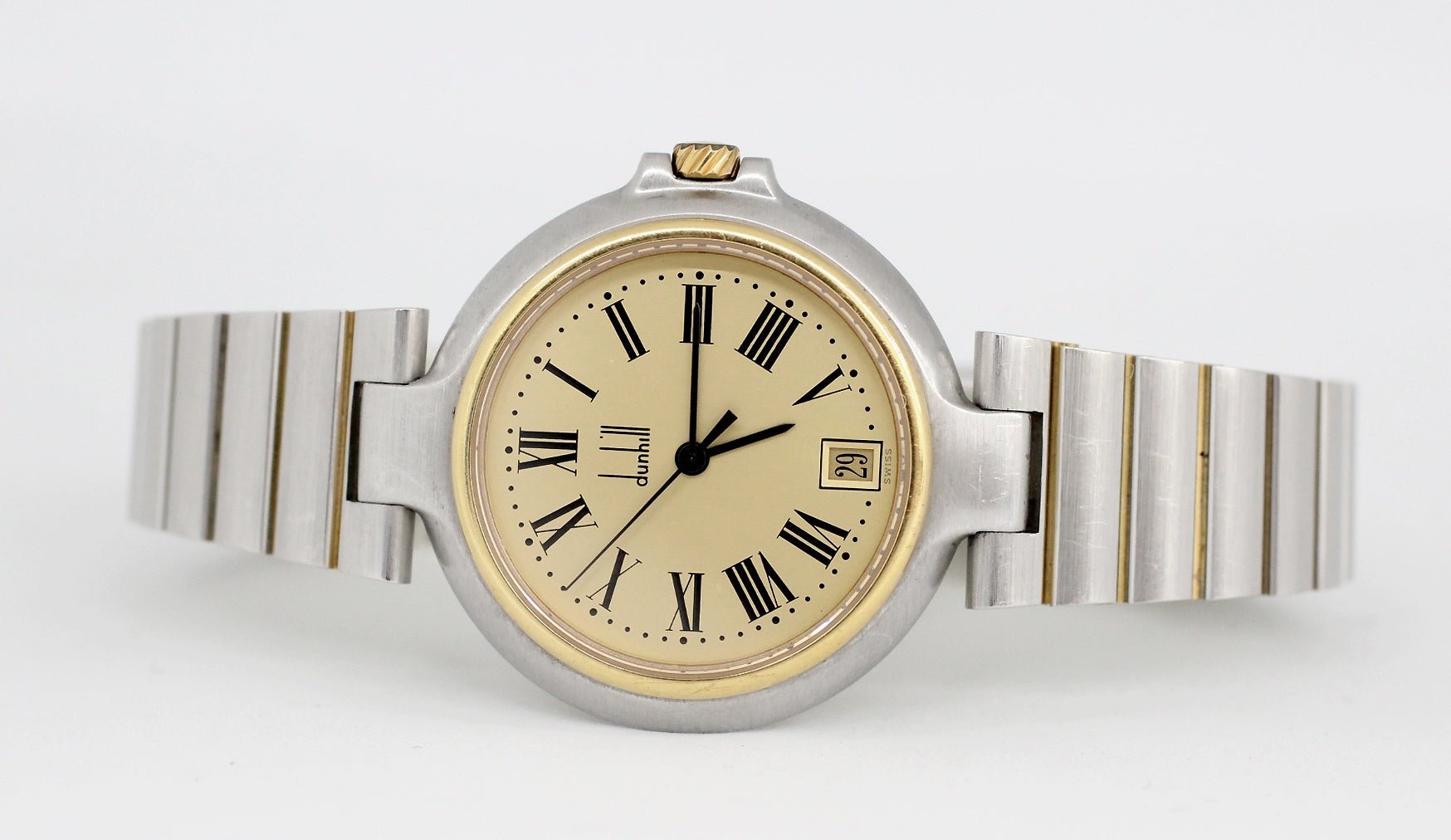 dunhill(ダンヒル) ミレニアム ローマンインデックス 32mm メンズ クォーツ 腕時計 コンビカラー - 安心保証・業界最安値の販売 福助