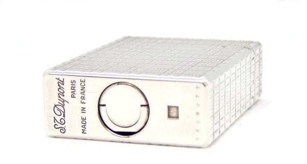 DUPONT/デュポンガスライター　ライン1　ロングブロックチェック柄　シルバー - 安心保証・業界最安値の販売 福助