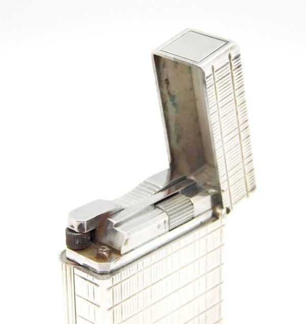 DUPONT/デュポンガスライター　ライン1　ロングブロックチェック柄　シルバー - 安心保証・業界最安値の販売 福助