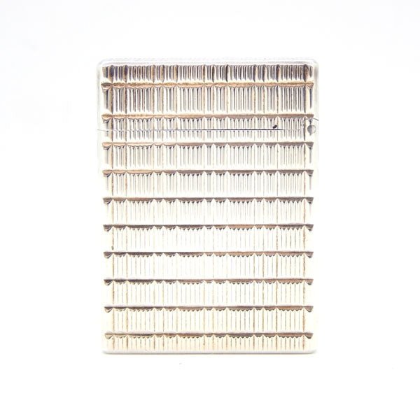 DUPONT/デュポンガスライター　ライン1　ロングブロックチェック柄　シルバー - 安心保証・業界最安値の販売 福助