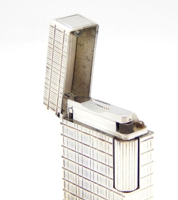 DUPONT/デュポンガスライター　ライン1　ロングブロックチェック柄　シルバー - 安心保証・業界最安値の販売 福助