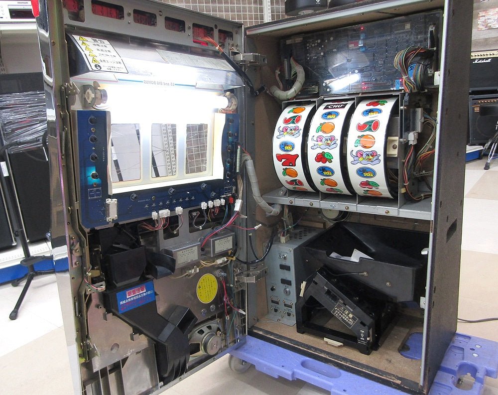 ELECO エレコ 初代 ゲッターマウス 4号機 パチスロ実機 スロット コイン機 家庭用電源対応 ボリューム調節有 - 安心保証・業界最安値の販売 福助