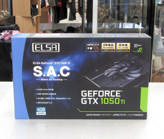 ELSA エルザ GeForce GTX 1050Ti 4GB S.A.C グラフィックボード VD6215 GD1050 - 4GERST グラボ - 安心保証・業界最安値の販売 福助