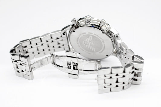 EMPORIO ARMAN(エンポリオ アルマーニ ) クロノグラフ クォーツウォッチ 腕時計 AR - 0389 ジャンク品 - 安心保証・業界最安値の販売 福助