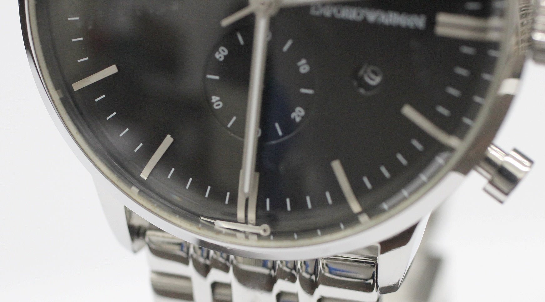 EMPORIO ARMAN(エンポリオ アルマーニ ) クロノグラフ クォーツウォッチ 腕時計 AR - 0389 ジャンク品 - 安心保証・業界最安値の販売 福助