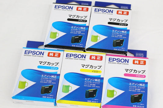 EPSON(エプソン) 純正インクカートリッジ マグカップ 5色セットMUG-BK/M/Y/C ブラック*2/マゼンタ/イエロー/シアン - 電動工具・楽器・ブランド・住設家電も総合リユース｜リサイクルショップ福助