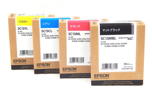 EPSON 純正インクカートリッジ SC13CL/SC13YL/SC13ML/SC13MBL 4色セット - 電動工具・楽器・ブランド・住設家電も総合リユース｜リサイクルショップ福助