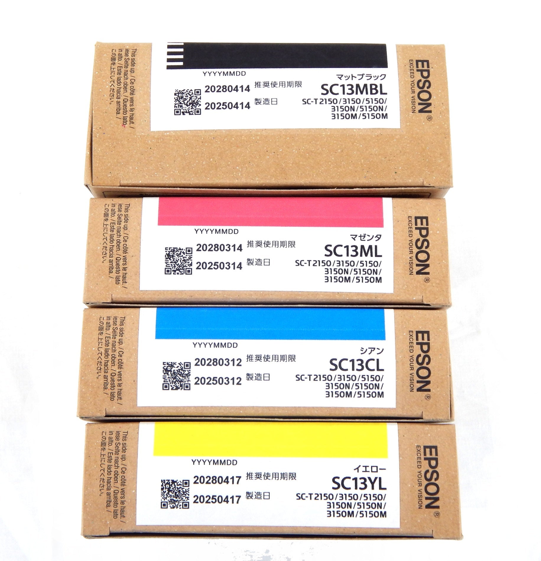 EPSON 純正インクカートリッジ SC13CL/SC13YL/SC13ML/SC13MBL 4色セット - 電動工具・楽器・ブランド・住設家電も総合リユース｜リサイクルショップ福助
