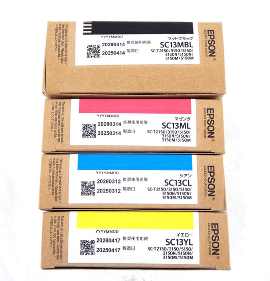EPSON 純正インクカートリッジ SC13CL/SC13YL/SC13ML/SC13MBL 4色セット - 電動工具・楽器・ブランド・住設家電も総合リユース｜リサイクルショップ福助