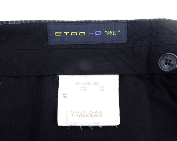 ETRO エトロ セットアップスーツ ブルー系 ＃48 - 安心保証・業界最安値の販売 福助