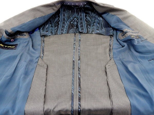 ETRO エトロ セットアップスーツ ブルー系 ＃48 - 安心保証・業界最安値の販売 福助