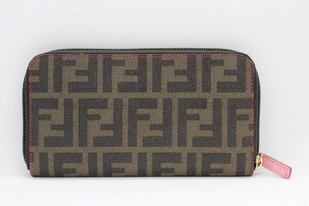 FENDI(フェンディ) ジップウォレット ラウンドファスナー財布 ズッカ 8M0024 00ZM5 F0GQH 長財布 - 安心保証・業界最安値の販売 福助