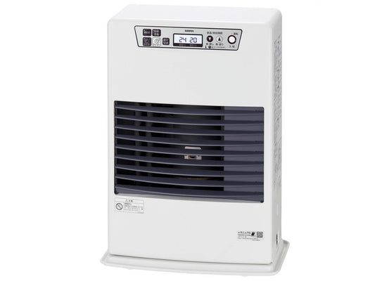 長府(サンポット) 石油ストーブ FF-4212TL D(W) ホワイト FF式 温風コンパクトタイプ 木造11畳/コンクリート18畳 - 電動工具・楽器・ブランド・住設家電も総合リユース｜リサイクルショップ福助
