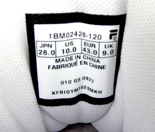 FILA フィラ MB ENGINEERING/ MB エンジニアリング メンズカジュアルスニーカー / ホワイトブラック - 安心保証・業界最安値の販売 福助