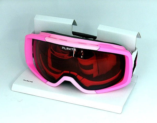 Flaxta/フラクスタ スキーゴーグル Candy Junior Bright Pink ブライトピンク/ダークレッドレンズ 80900 8016 ジュニア用 ZEISS社製球面ダブルレンズ - 安心保証・業界最安値の販売 福助
