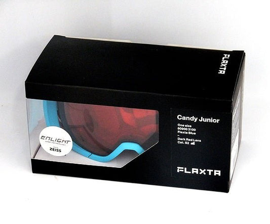 Flaxta/フラクスタ スキーゴーグル Candy Junior Flaxta Blue フラクスタブルー/ダークレッドレンズ 80900 3100 ジュニア用 ZEISS社製球面ダブルレンズ - 安心保証・業界最安値の販売 福助