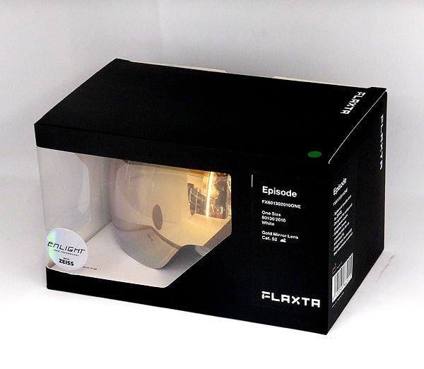 Flaxta/フラクスタ スキーゴーグル Episode White ホワイト/ゴールドミラーレンズ 80130 2010 球面ダブルレンズ - 安心保証・業界最安値の販売 福助