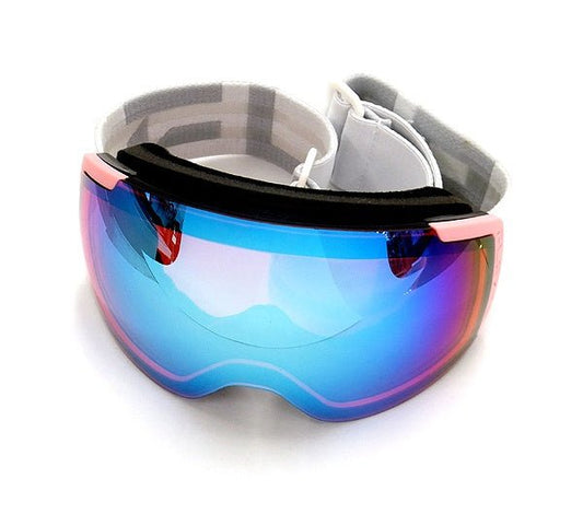 Flaxta/フラクスタ スキーゴーグル Episode White/Dull Pink ホワイト/ダルピンク ブルーミラーレンズ 80130 2081 球面ダブルレンズ - 安心保証・業界最安値の販売 福助