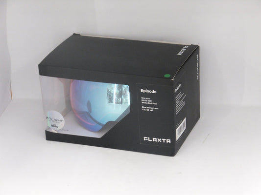 Flaxta/フラクスタ スキーゴーグル Episode White/Dull Pink ホワイト/ダルピンク ブルーミラーレンズ 80130 2081 球面ダブルレンズ - 安心保証・業界最安値の販売 福助
