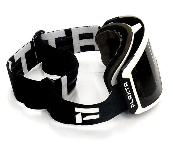 Flaxta/フラクスタ スキーゴーグル Evoke Black/White ブラック/ホワイト ブラックミラーレンズ 円筒型ダブルレンズ - 安心保証・業界最安値の販売 福助