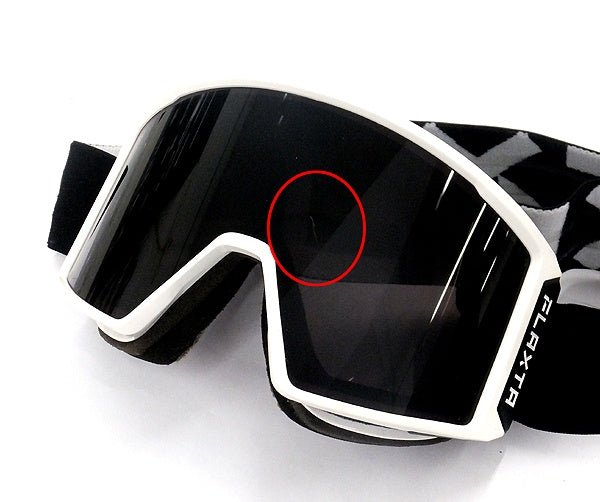 Flaxta/フラクスタ スキーゴーグル Evoke Black/White ブラック/ホワイト ブラックミラーレンズ 円筒型ダブルレンズ - 安心保証・業界最安値の販売 福助