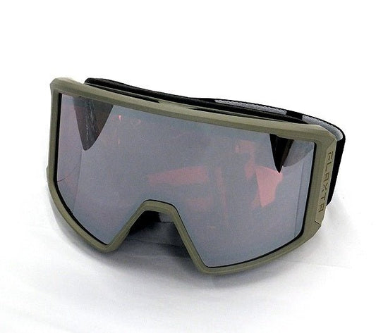 Flaxta/フラクスタ スキーゴーグル Evoke Sandstone サンドストーン/シルバーミラーレンズ 円筒型ダブルレンズ - 安心保証・業界最安値の販売 福助