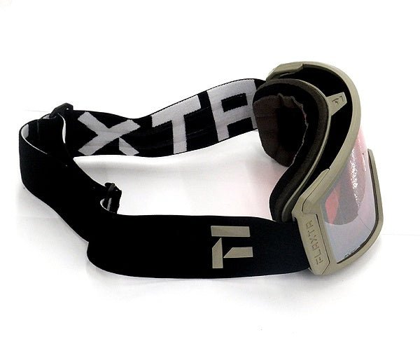 Flaxta/フラクスタ スキーゴーグル Evoke Sandstone サンドストーン/シルバーミラーレンズ 円筒型ダブルレンズ - 安心保証・業界最安値の販売 福助