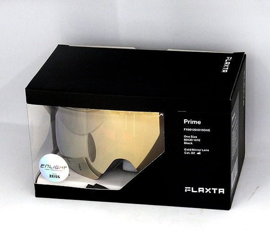 Flaxta/フラクスタ スキーゴーグル Prime Black ブラック/ゴールドミラーレンズ 80120 1010 円筒型二重レンズ - 安心保証・業界最安値の販売 福助