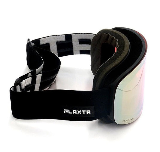 Flaxta/フラクスタ スキーゴーグル Prime Black ブラック/ゴールドミラーレンズ 80120 円筒型二重レンズ - 安心保証・業界最安値の販売 福助