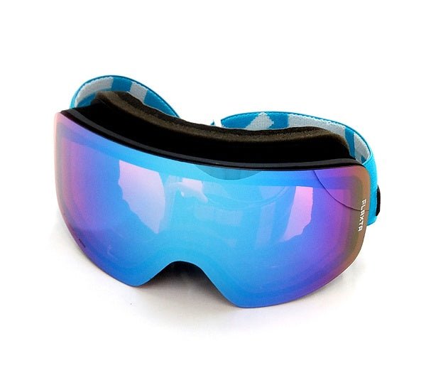 Flaxta/フラクスタ スキーゴーグル Prime Blue ブルー/ブルーミラーレンズ 80120 円筒型二重レンズ - 安心保証・業界最安値の販売 福助