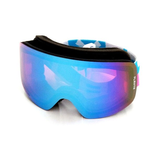 Flaxta/フラクスタ スキーゴーグル Prime Bright Pink/Flaxta Blue ブライトピンク/フラクスタブルー ブルーミラーレンズ 80120 8036 円筒型二重レンズ - 安心保証・業界最安値の販売 福助