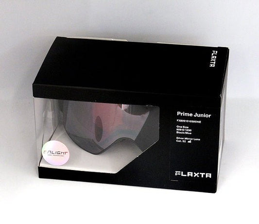 Flaxta/フラクスタ スキーゴーグル Prime Junior Black/Blue ブラック/ブルー シルバーミラーレンズ 80910 1030 円筒型二重レンズ - 安心保証・業界最安値の販売 福助