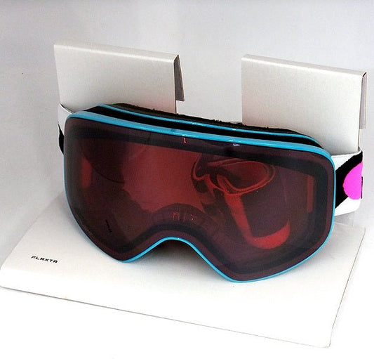 Flaxta/フラクスタ スキーゴーグル Prime Junior Bright Pink ブライトピンク シルバーミラーレンズ 80910 3180 円筒型二重レンズ - 安心保証・業界最安値の販売 福助