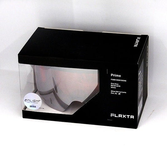 Flaxta/フラクスタ スキーゴーグル Prime White ホワイト/シルバーミラーレンズ 80120 2010 円筒型二重レンズ - 安心保証・業界最安値の販売 福助